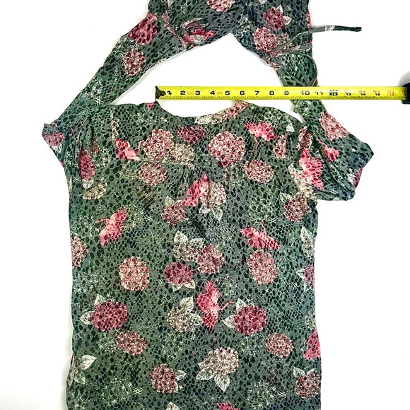 COLOURS OF THE WORLD Floral L/S Top, Size XS - Picture 6 of 8